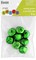 Essentials By Leisure Arts Jingle Bells 25mm Matte Green 8pc - 1in Craft Bells for Holiday Decorations, Jewelry, Ornaments, Costumes, Cards, and DIY Projects